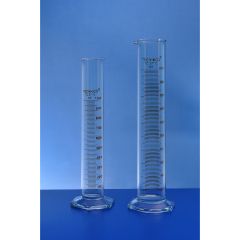 Cylinder Graduated Single Metric Scale Pour Out With Hexagonal Base Class B 50 ML